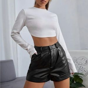 🔥Vegan Leather Shorts🖤